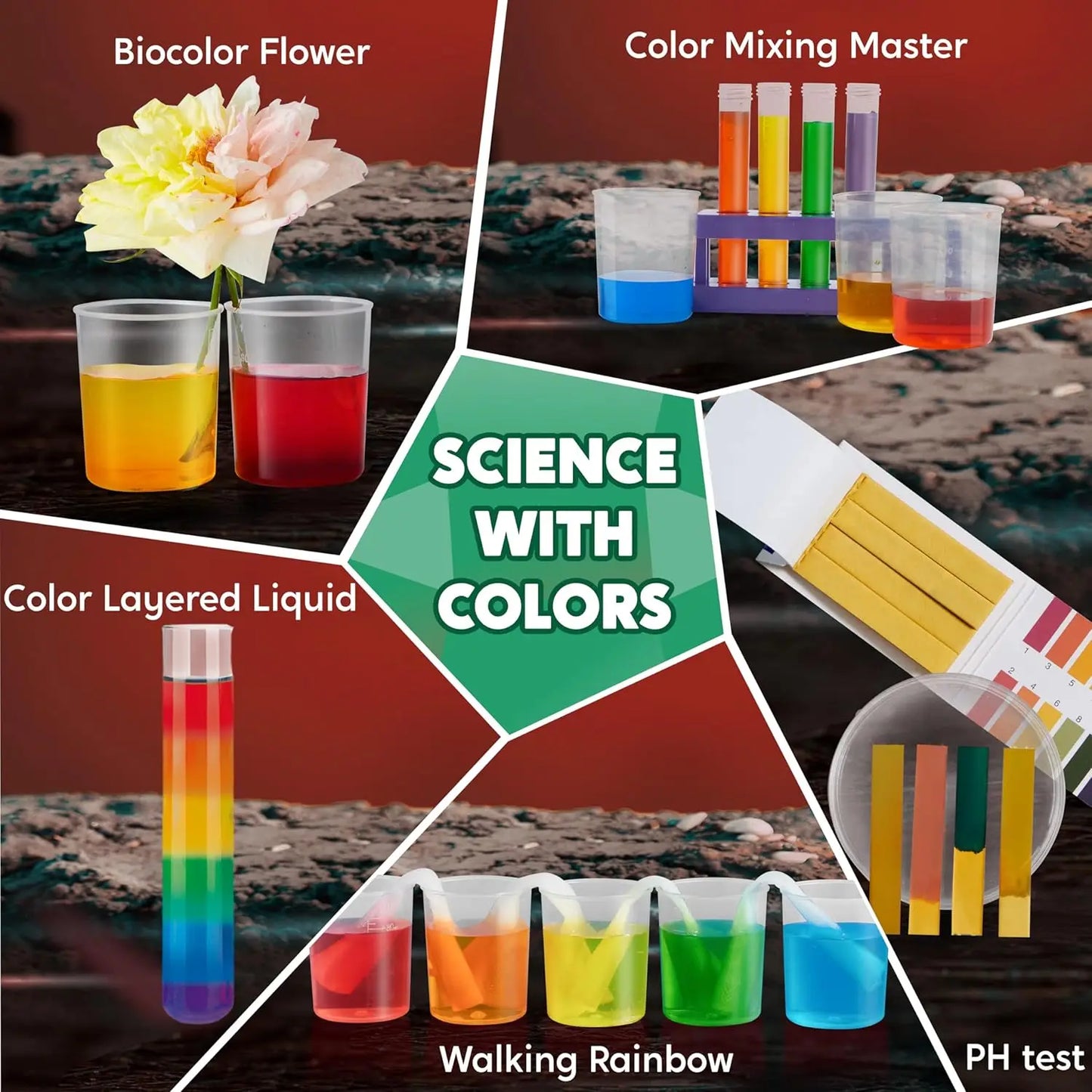 Science Kits for Kids 85+ STEM Educational Experiments for Science Minded Students. Great Birthday or Holiday Gift for Boys and Girls Ages
6-12.