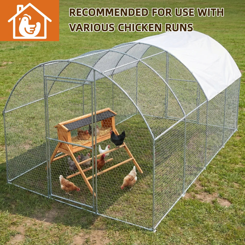 Chicken Nesting Box With Asphalt Roof Perch For Coop