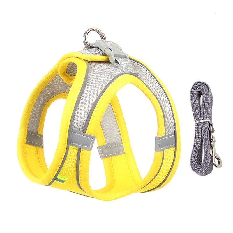 Dog Harness And Leash Set For Dogs, Soft Breathable Nylon, Reflective adds to Pet Safety