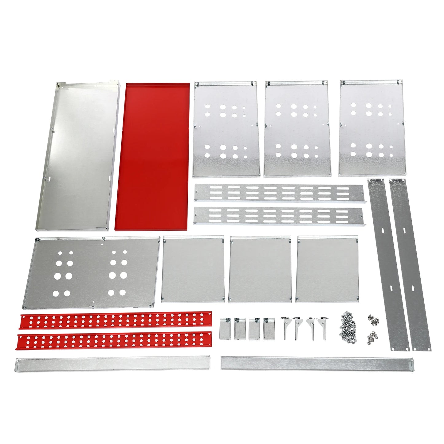 Two Tier Metal Chicken Nesting Boxes Galvanized Steel Six Compartments