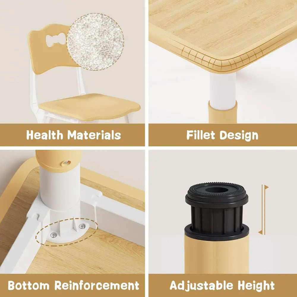 Kids Table And Chairs Grows with Your Child for Play time and Learning Time