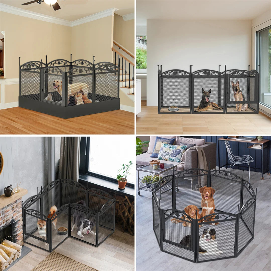 8 Panel Heavy Duty Dog Fence or Playpen for Pets
