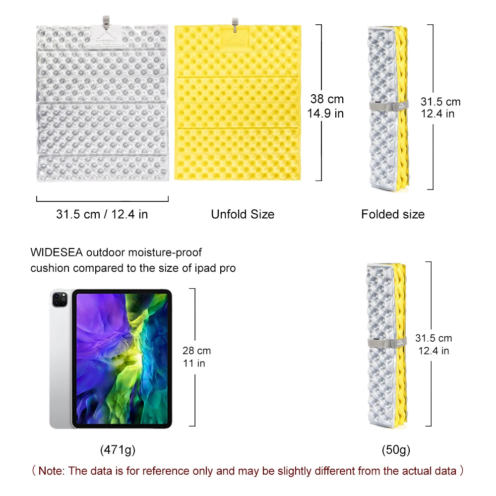 Outdoor Ultralight Foldable Mat / Seat Waterproof XPE Foam for Comfort when Camping, at Beach, Sport Events