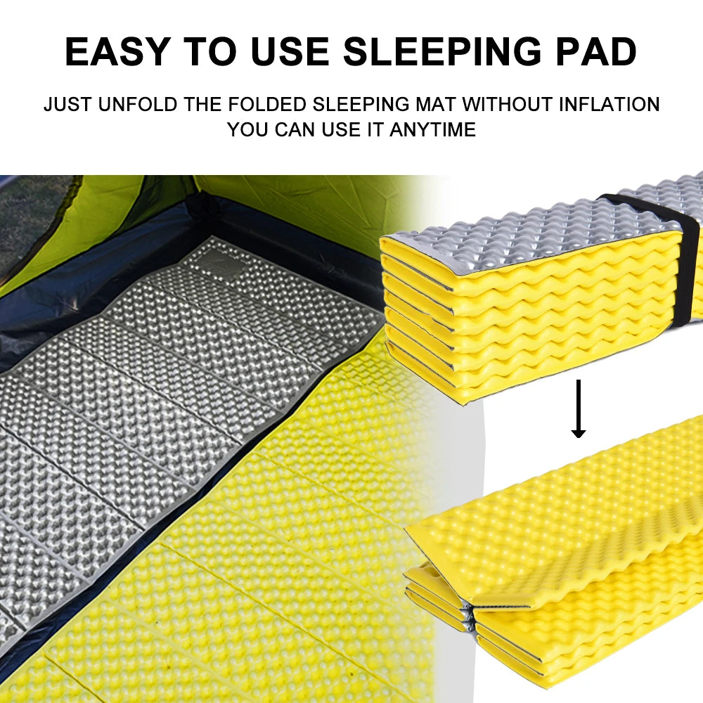 Camping Mat, Portable Sleeping Pad, Picnic, Travel Trekking, Waterproof Moisture proof for comfortable sleep when camping