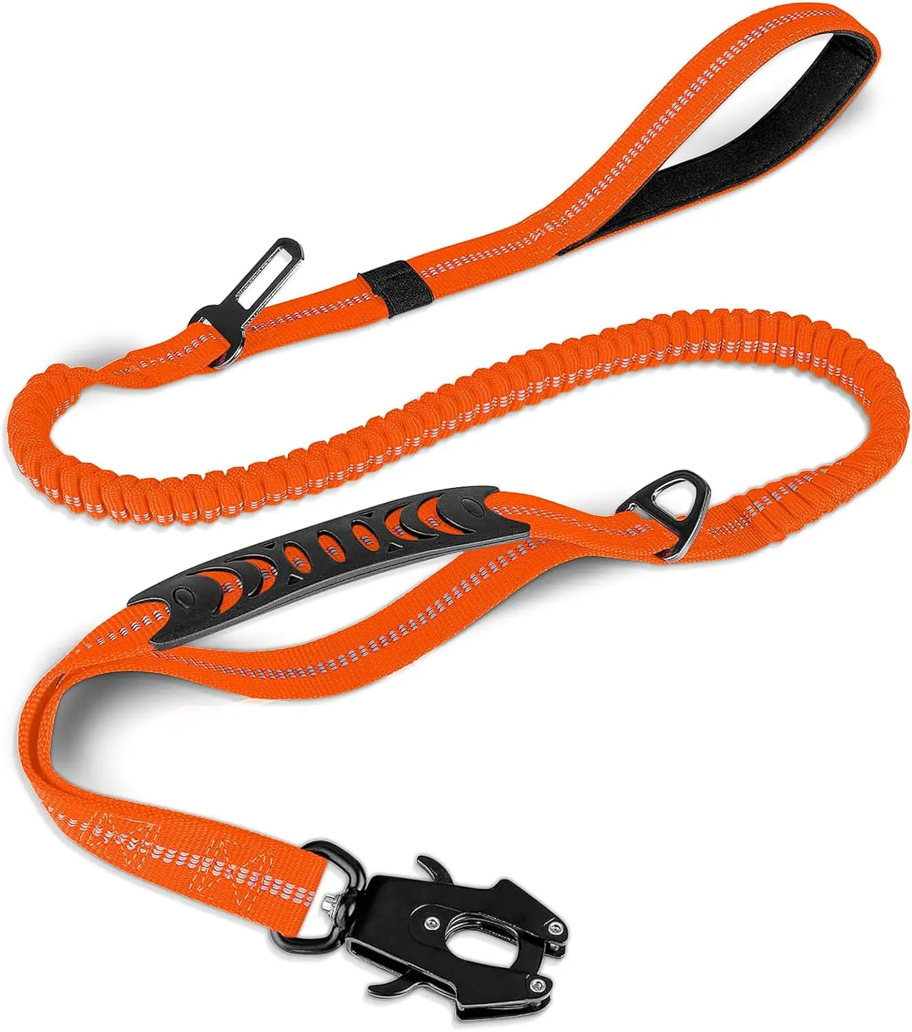 Reflective Shock Absorbing Dog Leash For Large Dogs Tactical Bungee
