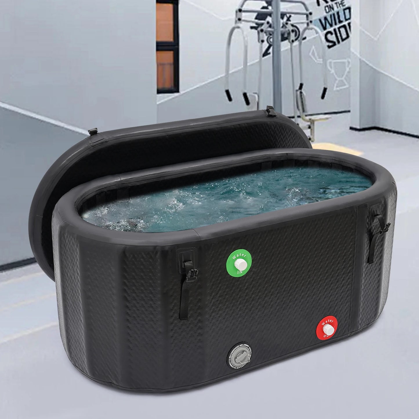 Inflatable Ice Bath Tub For Active Parents and Athletes With Pump, Large Capacity, to relax muscles after workouts