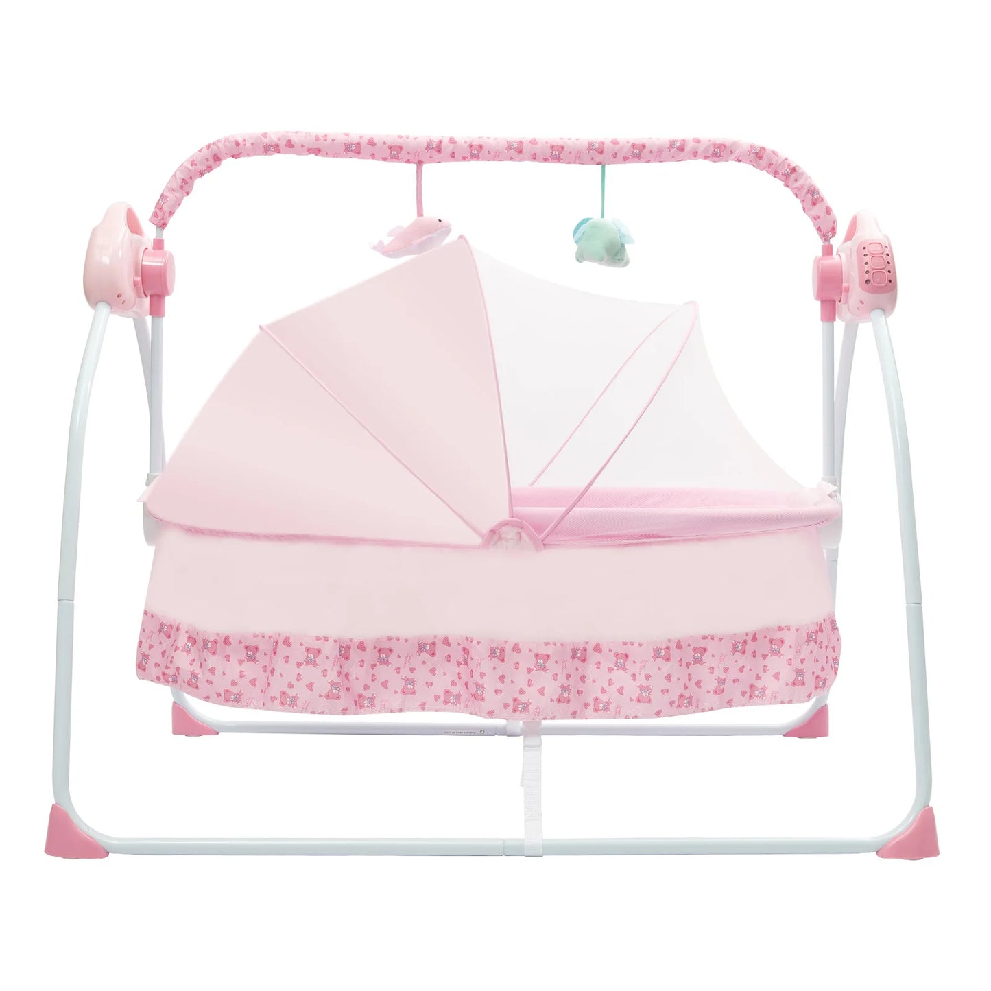 Cradle Swing For Baby with Auto Rocking, 5 Speeds, Bluetooth Music For Calming