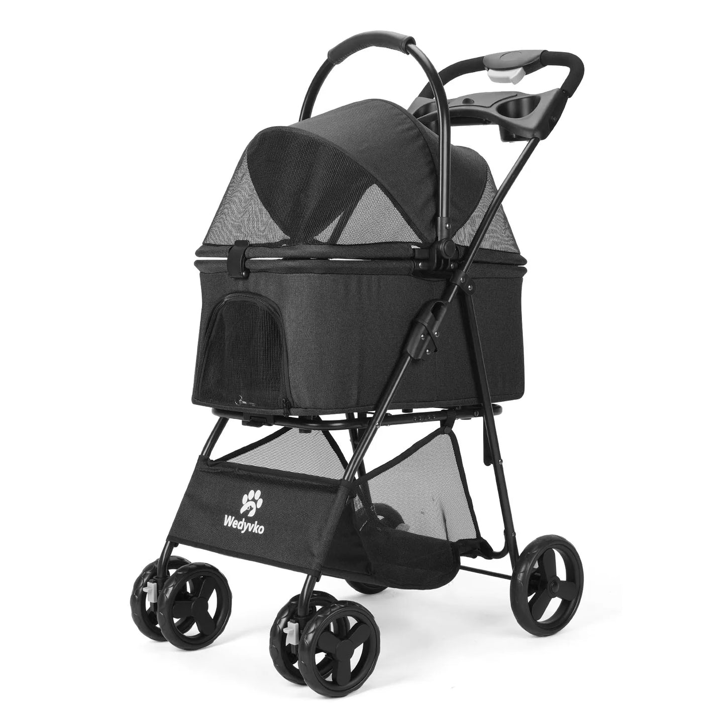All-Terrain Pet Stroller With Removable Carrier for Enjoying the Outdoors with an Aging Pet