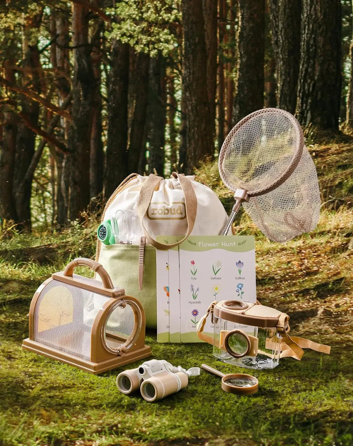 Robotime Robud Upgraded Kids Explorer Kit With Costume Outdoor Camping Set