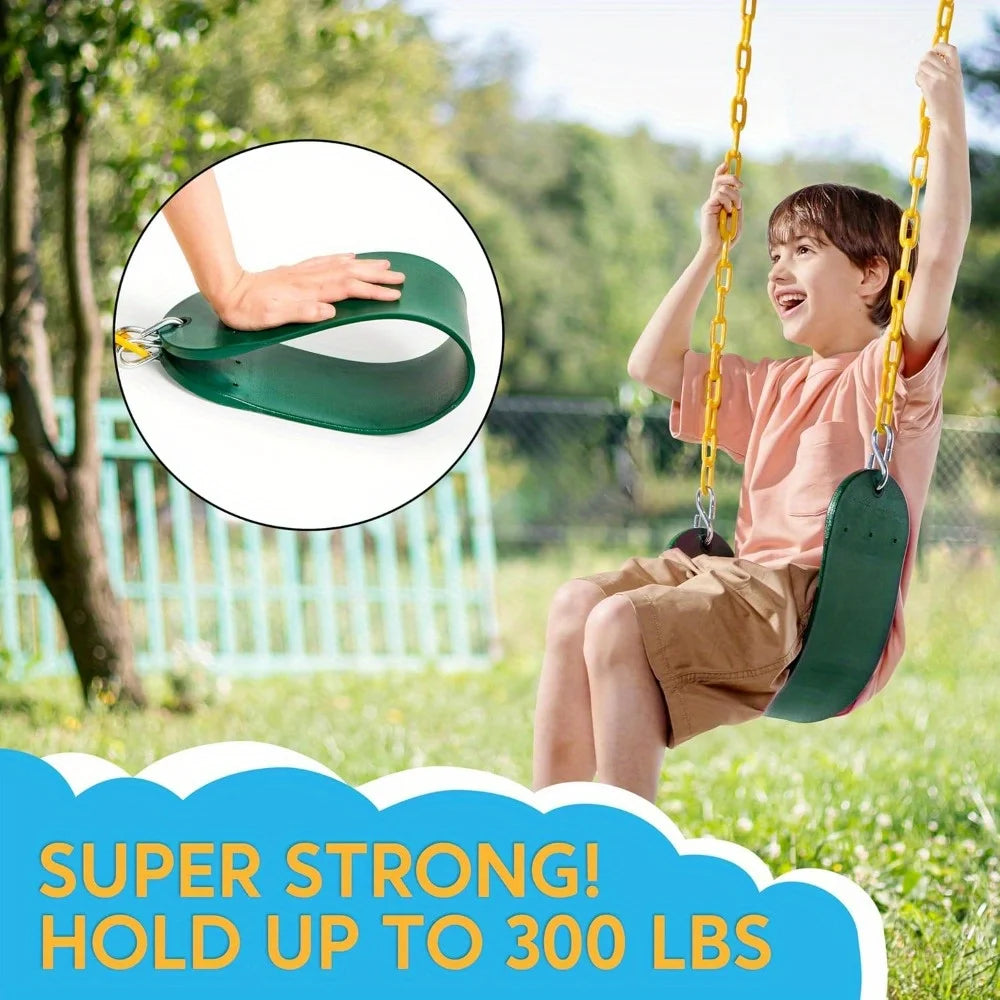 Joyfy 2 Pack Heavy Duty Swing Seats with Snap Hooks