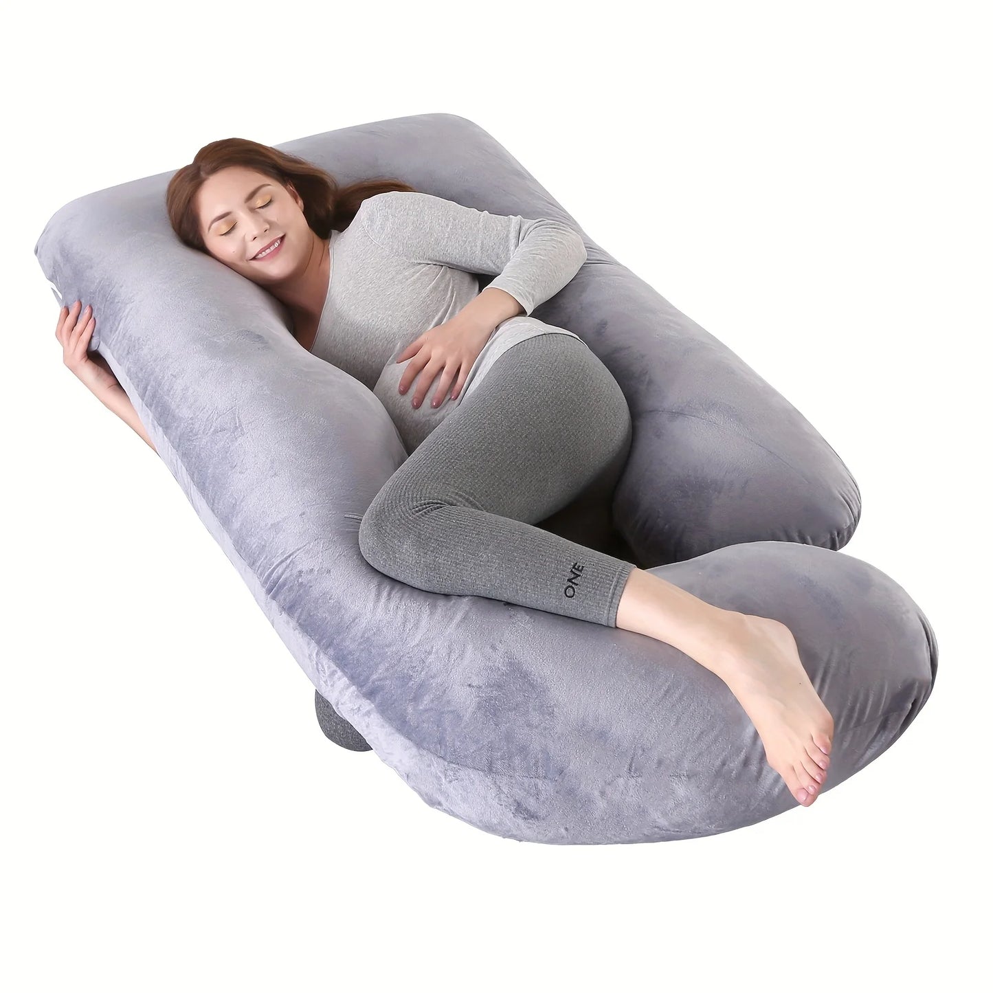 Maternity G-Shaped Detachable Lumbar Pillow for Pregnancy Support