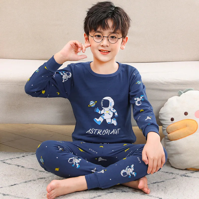 Kids Pajamas for Boys and Girls 2- 10 Years Cotton Sleepwear, Cute Graphic Prints