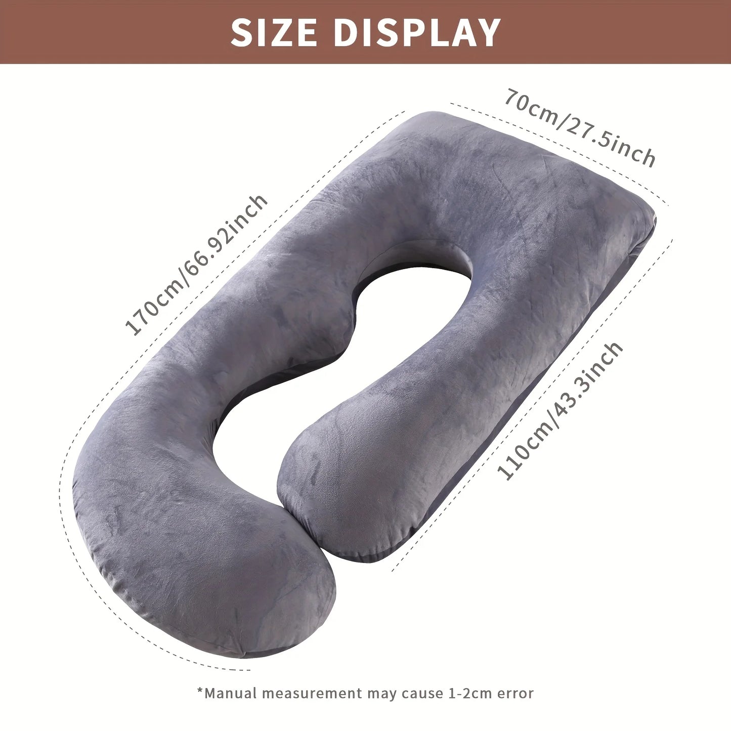 Maternity G-Shaped Detachable Lumbar Pillow for Pregnancy Support