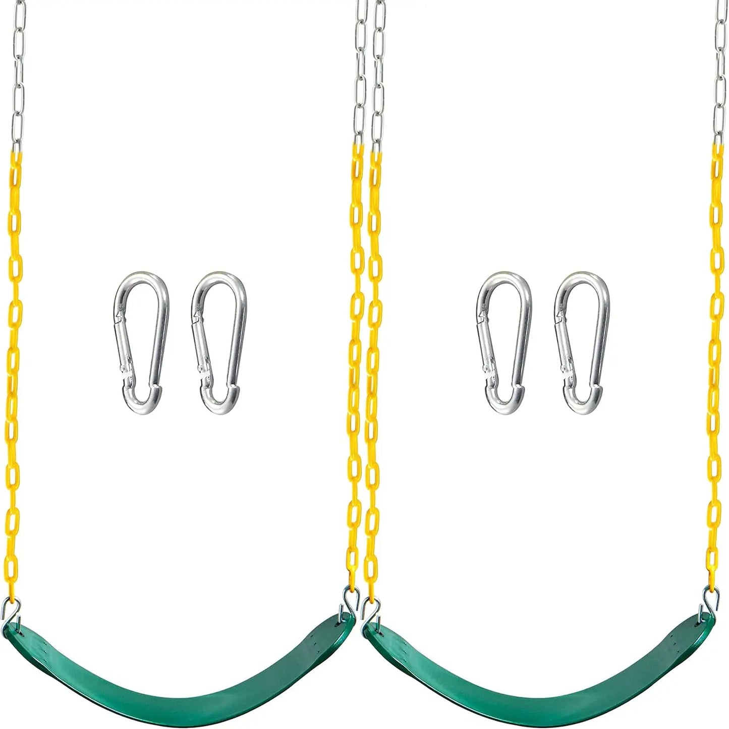 Joyfy 2 Pack Heavy Duty Swing Seats with Snap Hooks