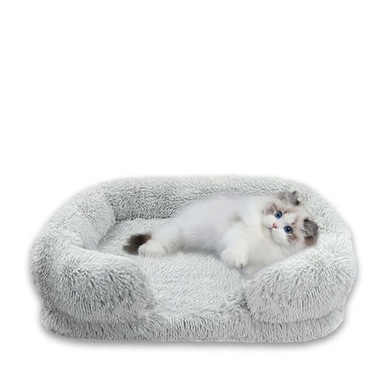 Plush orthopedic dog bed for large dogs -  remove and wash cover, durable comfortable Pet Bed