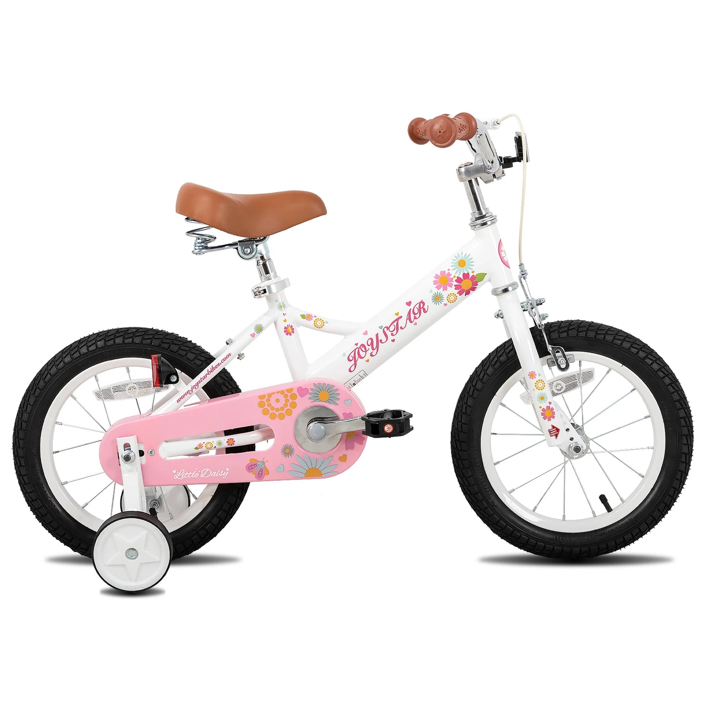 Girls Bike For Ages 2 To 7 With Doll Carrier, Streamers, Basket, Training Wheels