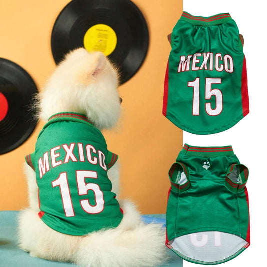 Mesh Breathable Dog Jersey For Sporty Pets -  Dress Up Your Pet