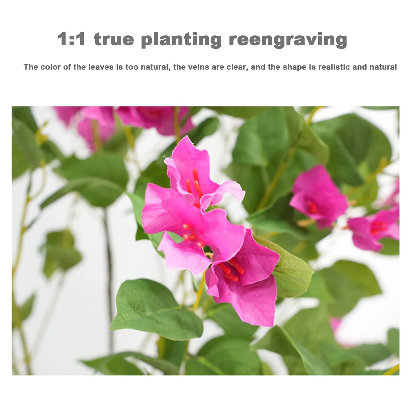 4FT Artificial Bougainvillea Flower Tree, Real Touch Silk Plant, Beautiful Tropical Decor for Home, Patio, Sunrooms, Parties, Weddings.