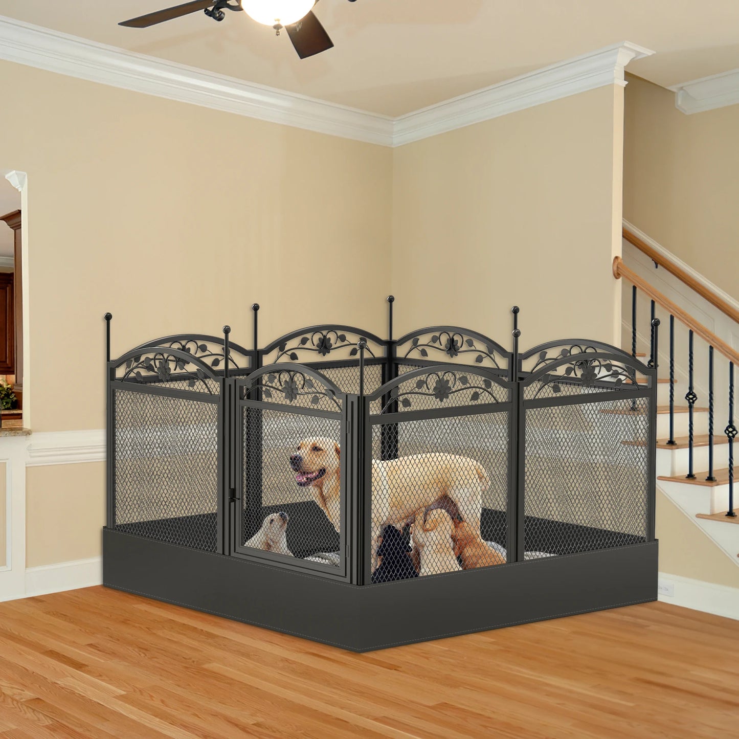 8 Panel Heavy Duty Dog Fence or Playpen for Pets