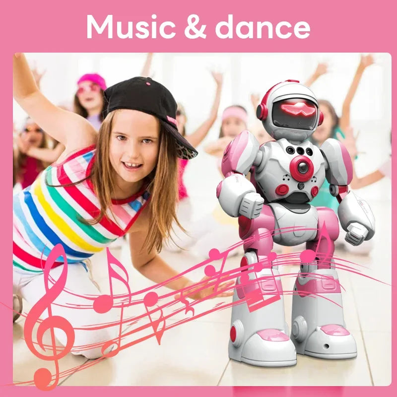 STEM Kids Robot, Interactive with Music, Dance, Record, with controls.
