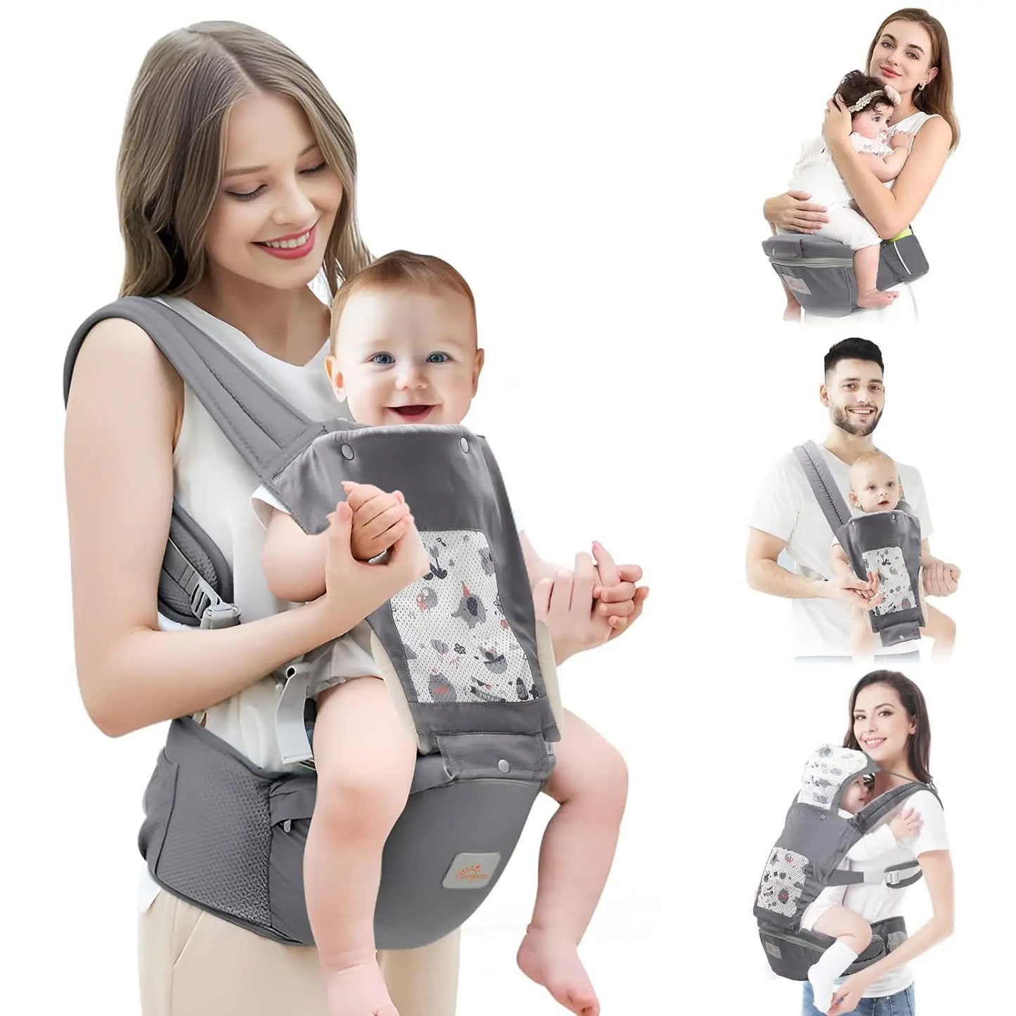 Ergonomically Designed Baby Carrier For Newborns to Toddlers, Front Facing