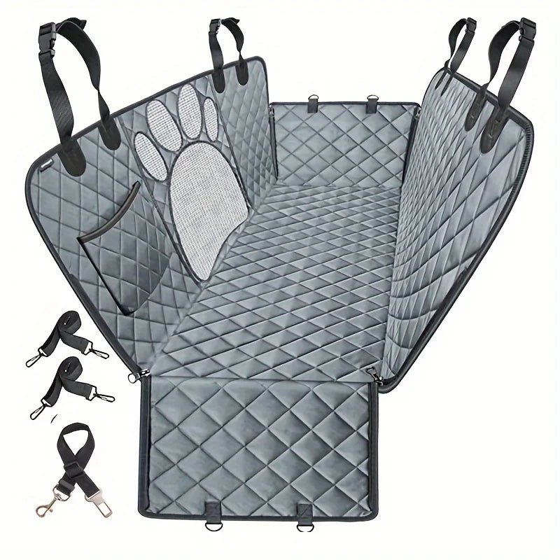 Dog Seat Cover, Hammock, Heavy Duty - Scratch Resistant, Anti Slip,  Rear Seat Cover for travelling with Pets in Cars, Trucks, SUVs.