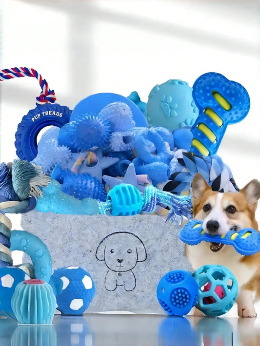 Dog Toy Set Four Or Eightpcs Premium Chew Rope Ball