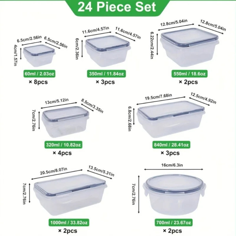 Airtight Food Storage Set With BPA-Free Containers And Labels