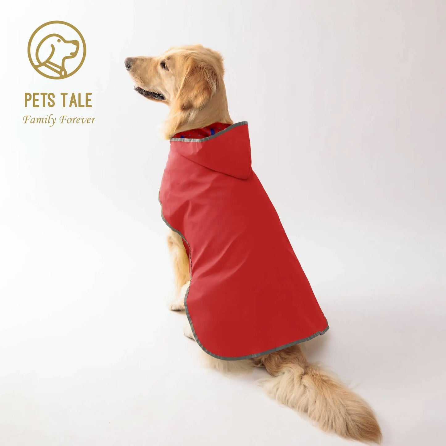 Keep Your Pup Dry & Stylish: Double-Layer Bright Colors-  Raincoat With Two-Way Wear!