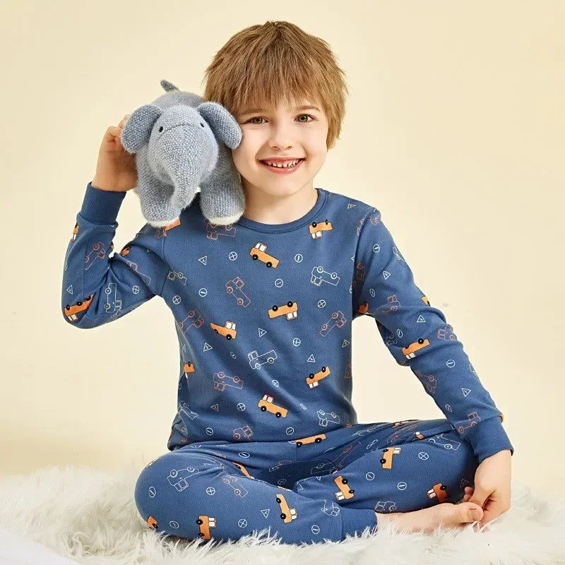 Kids Pajamas for Boys and Girls 2- 10 Years Cotton Sleepwear, Cute Graphic Prints