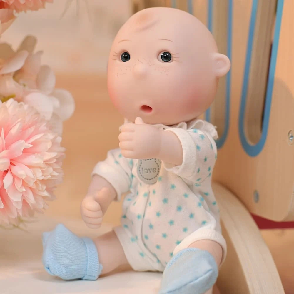 Cloveray Soft Vinyl Baby Boy Doll For Dramatic Play