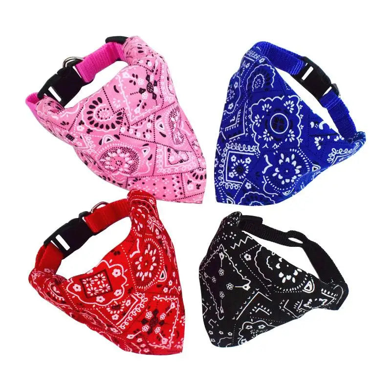 Adjustable Small Pet Bandana, Triangular Style to dress your Little 4-legged buddy