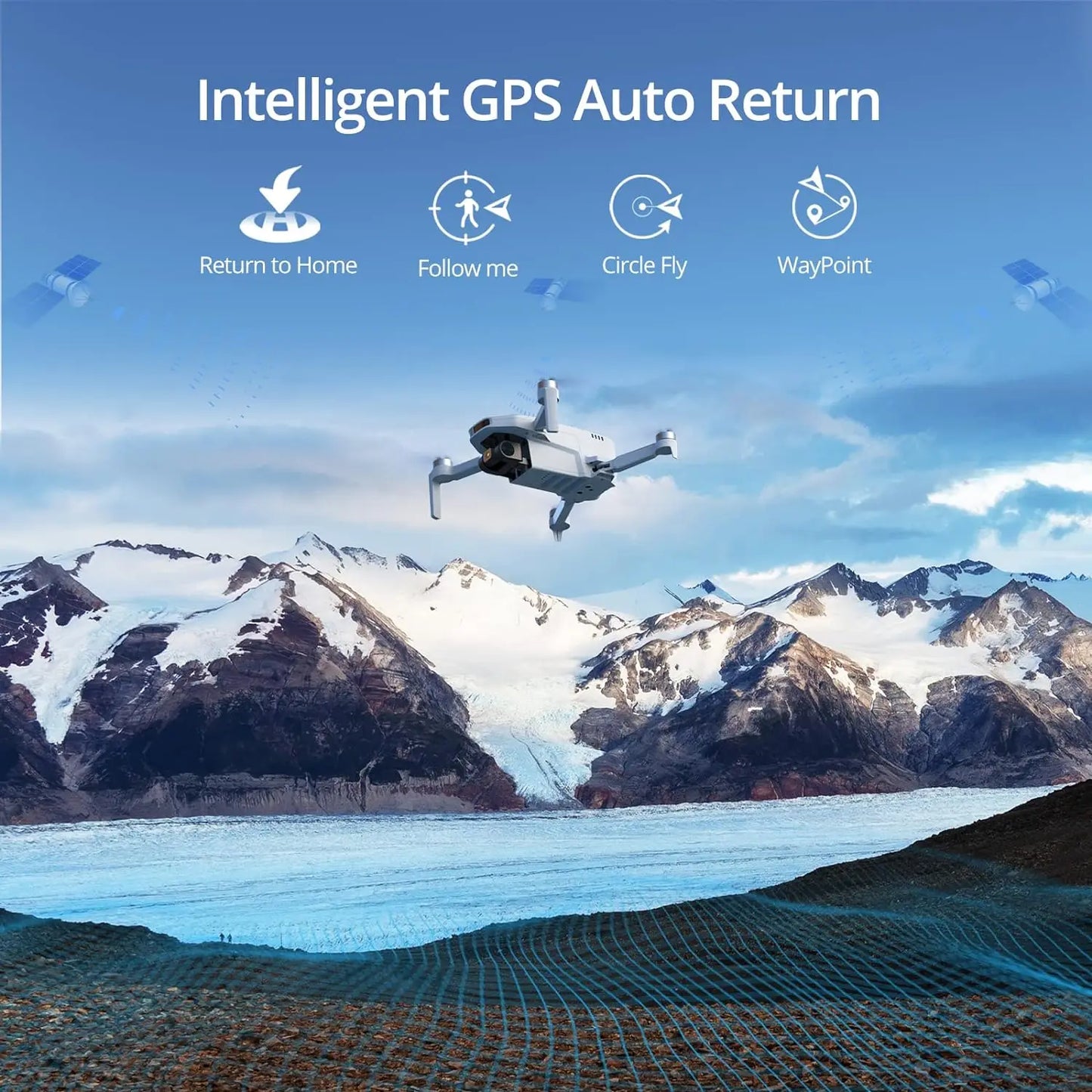 Drones Under 249g, GPS Auto Return, Single Axis Gimbal EIS Professional Drone, robotics/STEM/aeronautics learning.