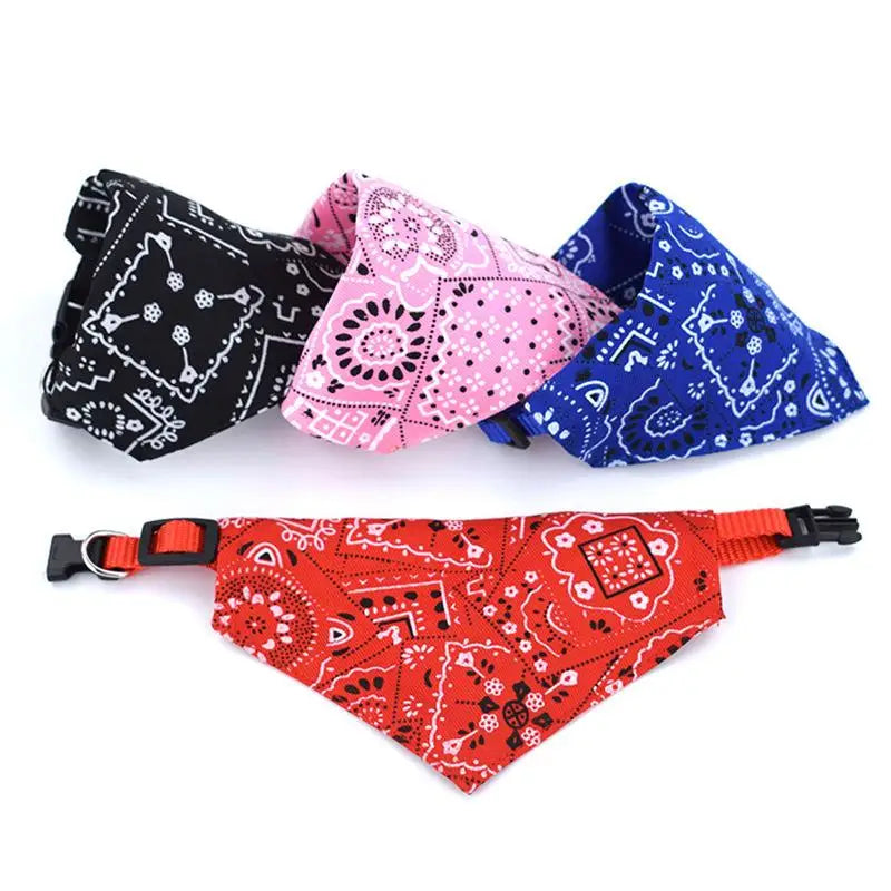 Adjustable Small Pet Bandana, Triangular Style to dress your Little 4-legged buddy