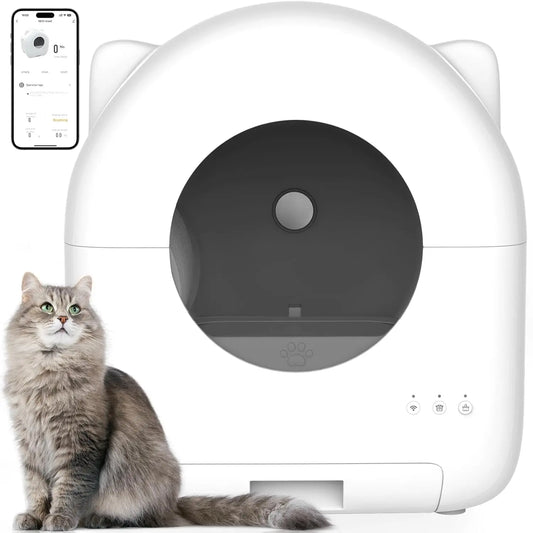 Self Cleaning Litter Box Automatic for Multiple Cats with App, Keeping your Rooms Odor Free