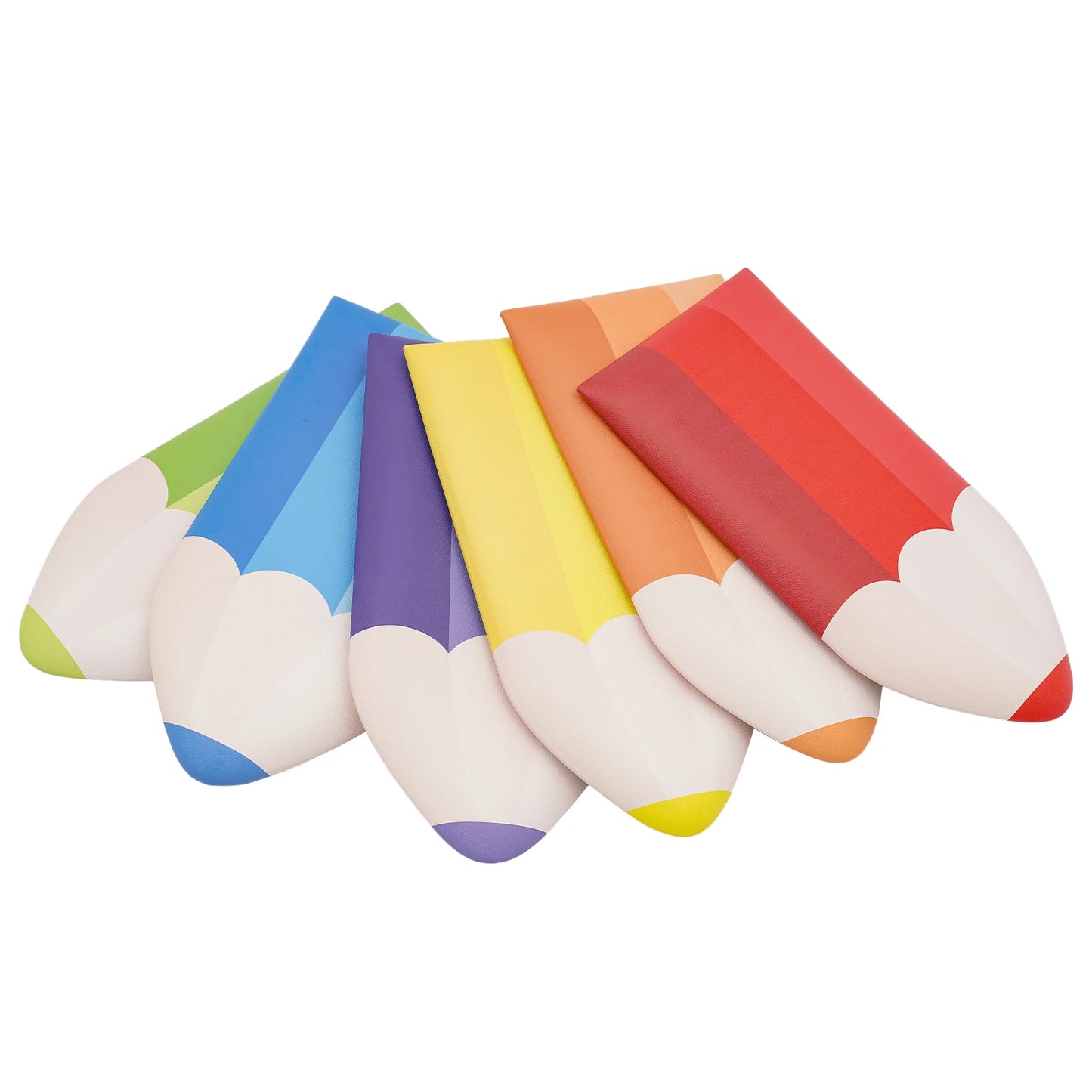 Self-Adhesive Padded 6pc. Crayon Wall Cushions Adding Whimsy to Child Spaces