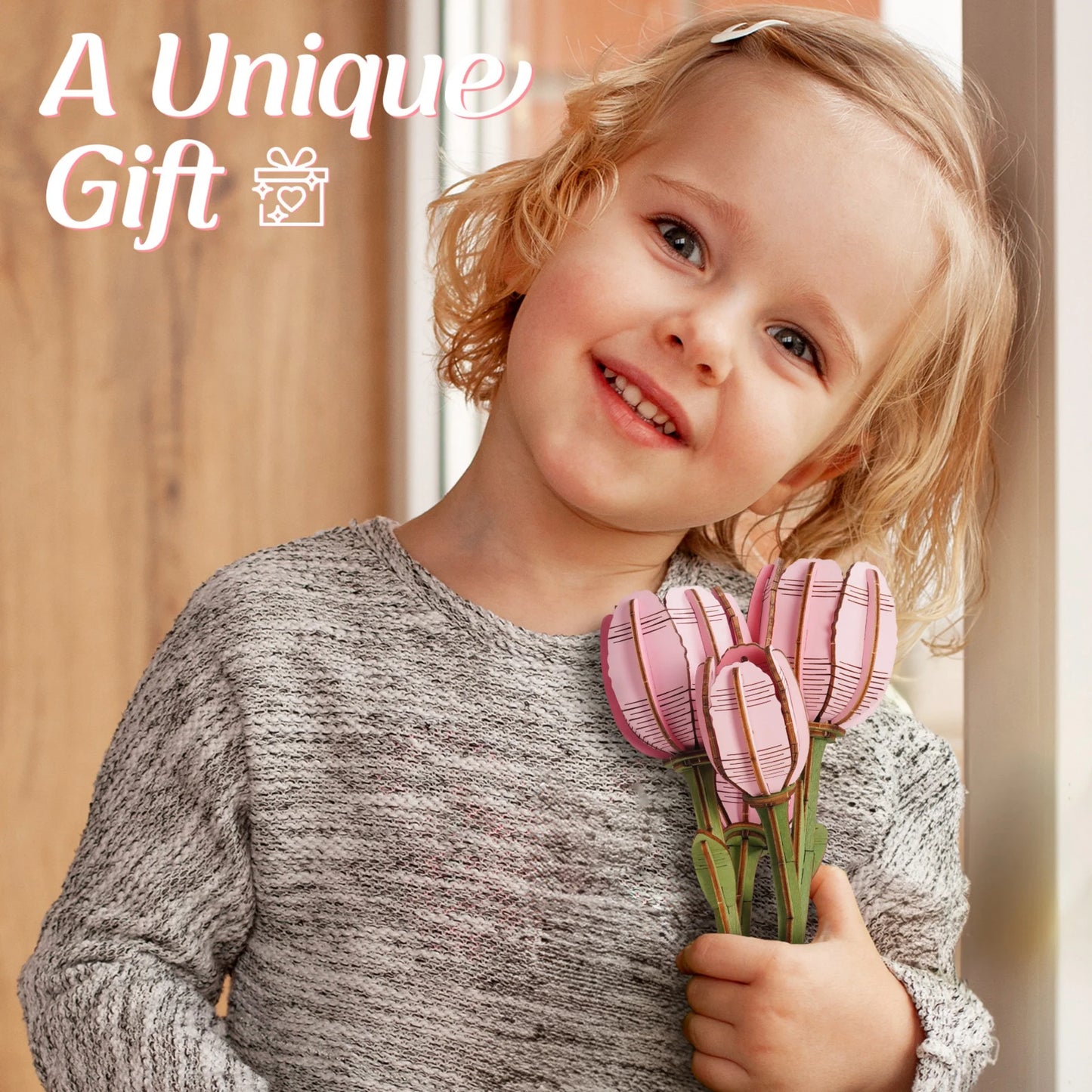 Rolife Wooden 3D Puzzle Orchid Flower Kit For Gifting