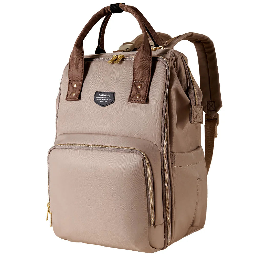 Trendy Diaper Bag, Parent Backpack Multifunction Waterproof Travel Bag