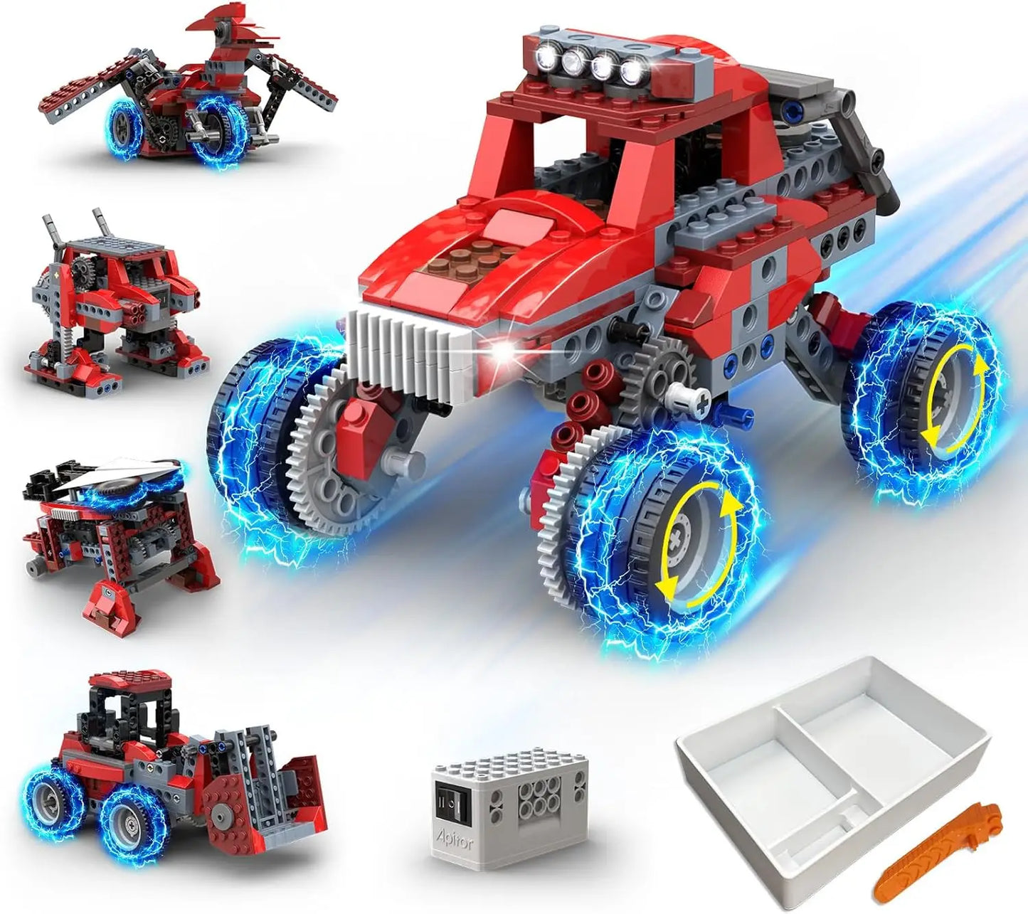 Apitor 600-Piece 12-In-1 Robot Building Kit STEM Coding Toys
