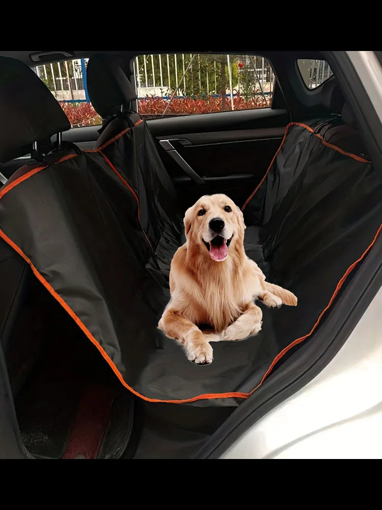 Durable Scratchproof Dog Hammock, Pet Seat Cover. Protect your backseat and give pet comfort for travelling in Cars,Trucks and SUVs