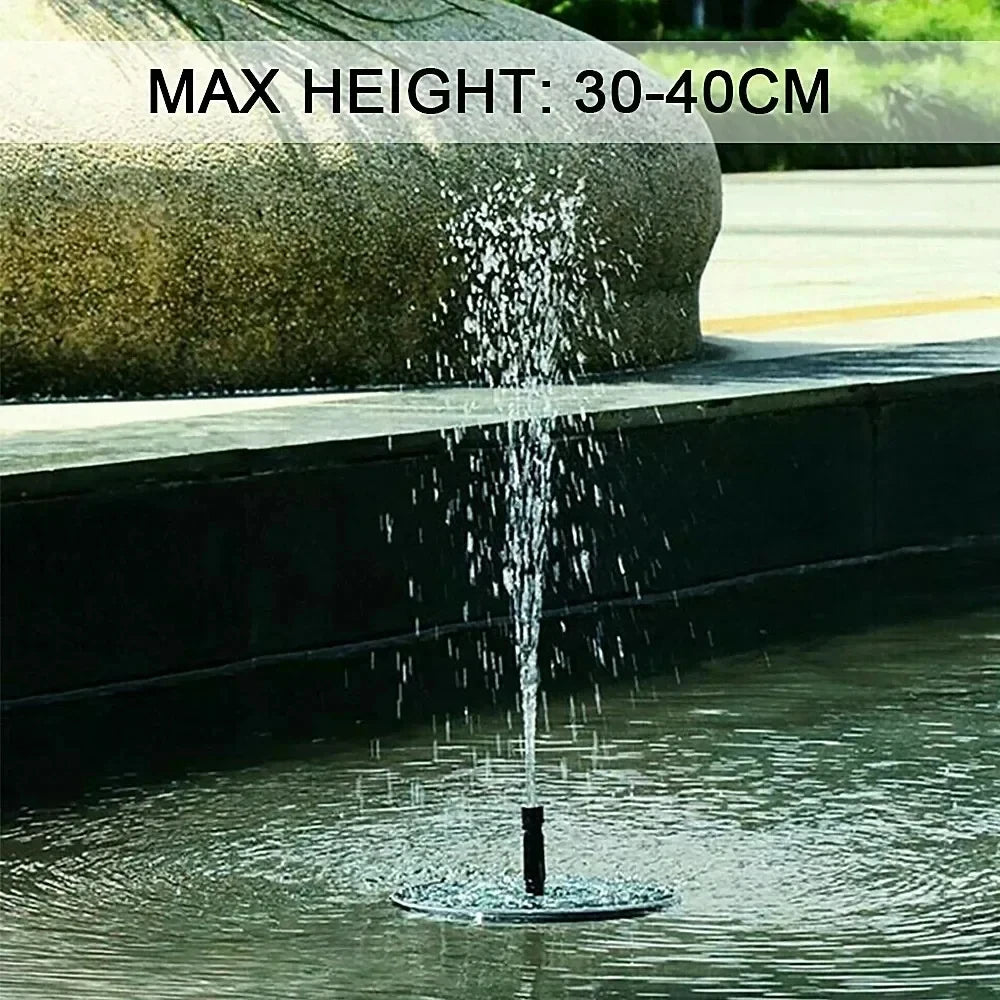 Solar Fountain Pump With Floating Panel For Bird Bath