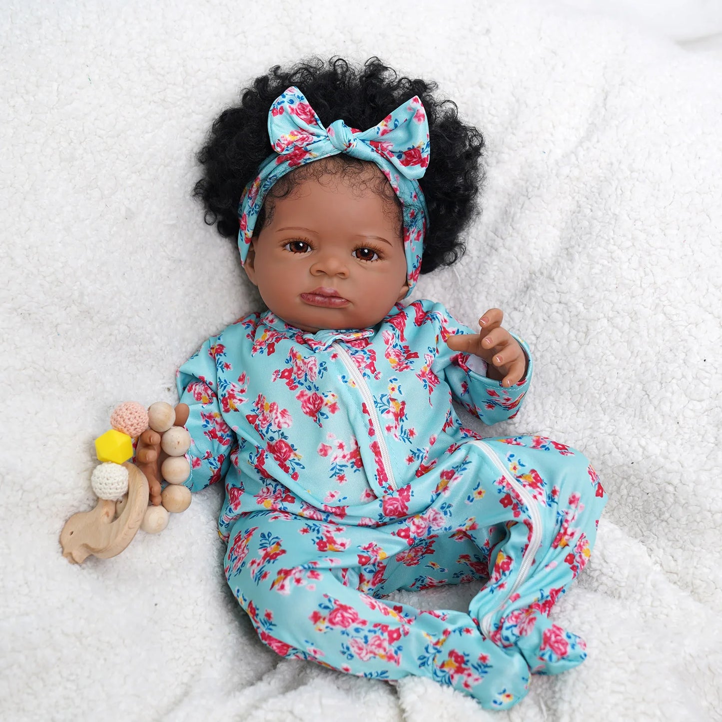 Reborn Baby Doll Cloth Body Handmade Collectible Art Doll Gift