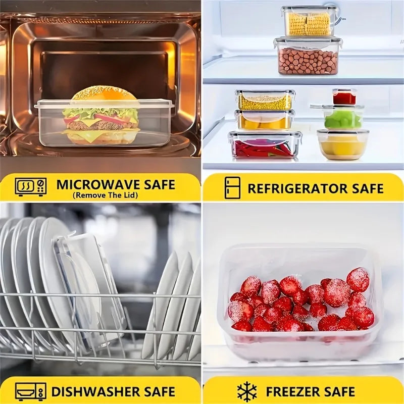 Airtight Food Storage Set With BPA-Free Containers And Labels