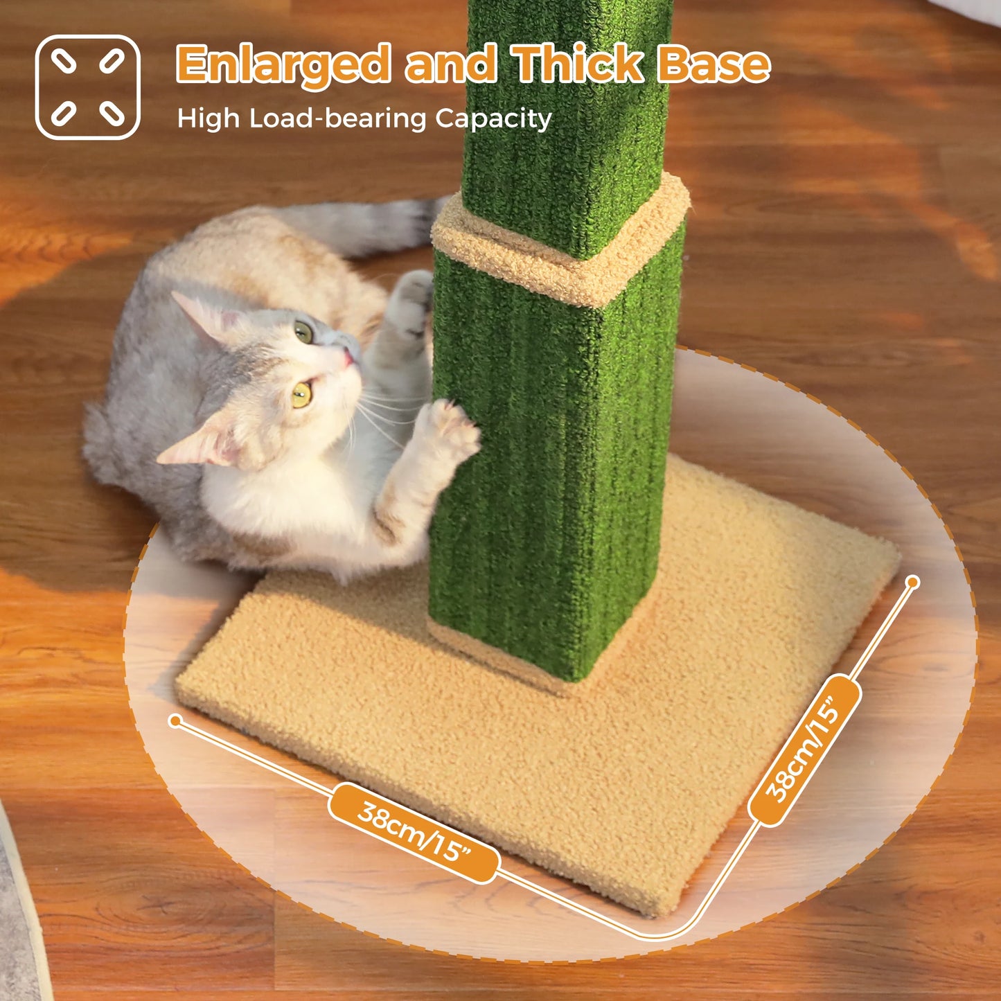 Large Cat Scratching Post for Indoor Cats for Indoor Exercise and Stimulation