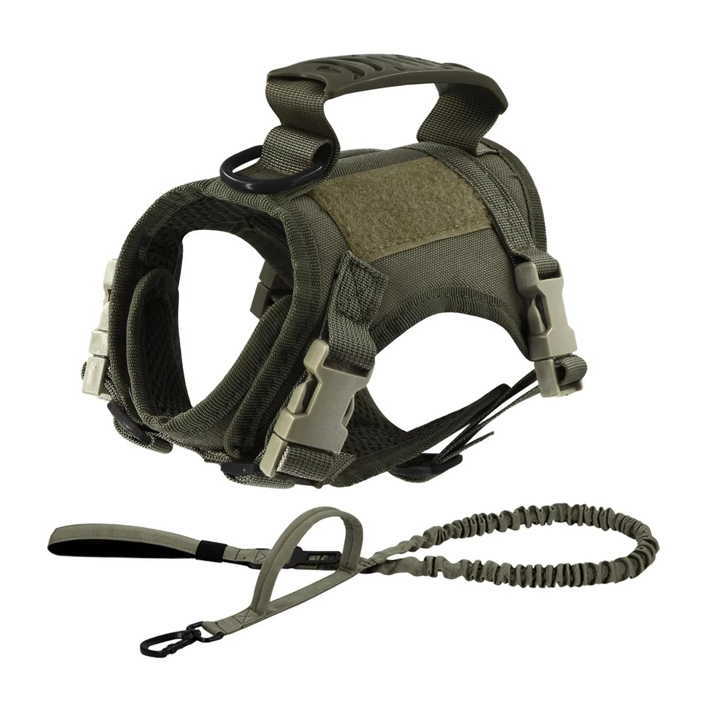 Tactical Puppy Harness Leash Set For Small Dogs and Kitties,  Adjustable Harness Vest For Training when Walking