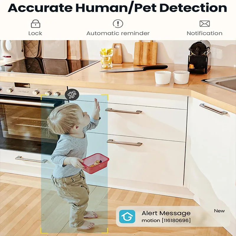 Indoor Home Security Camera with 2.4/5GHz, WiFi, Smart Pet Camera with App,Plug-In Night Vision, Two-way Talk to connect with pets when away.