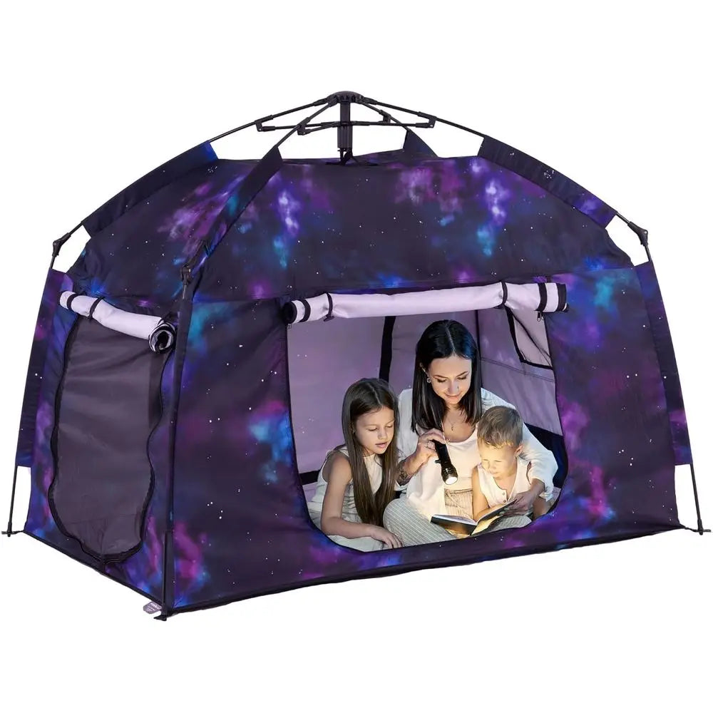 Night Sky Play Tent With LED Lights For Sensory Play or a Calming Retreat