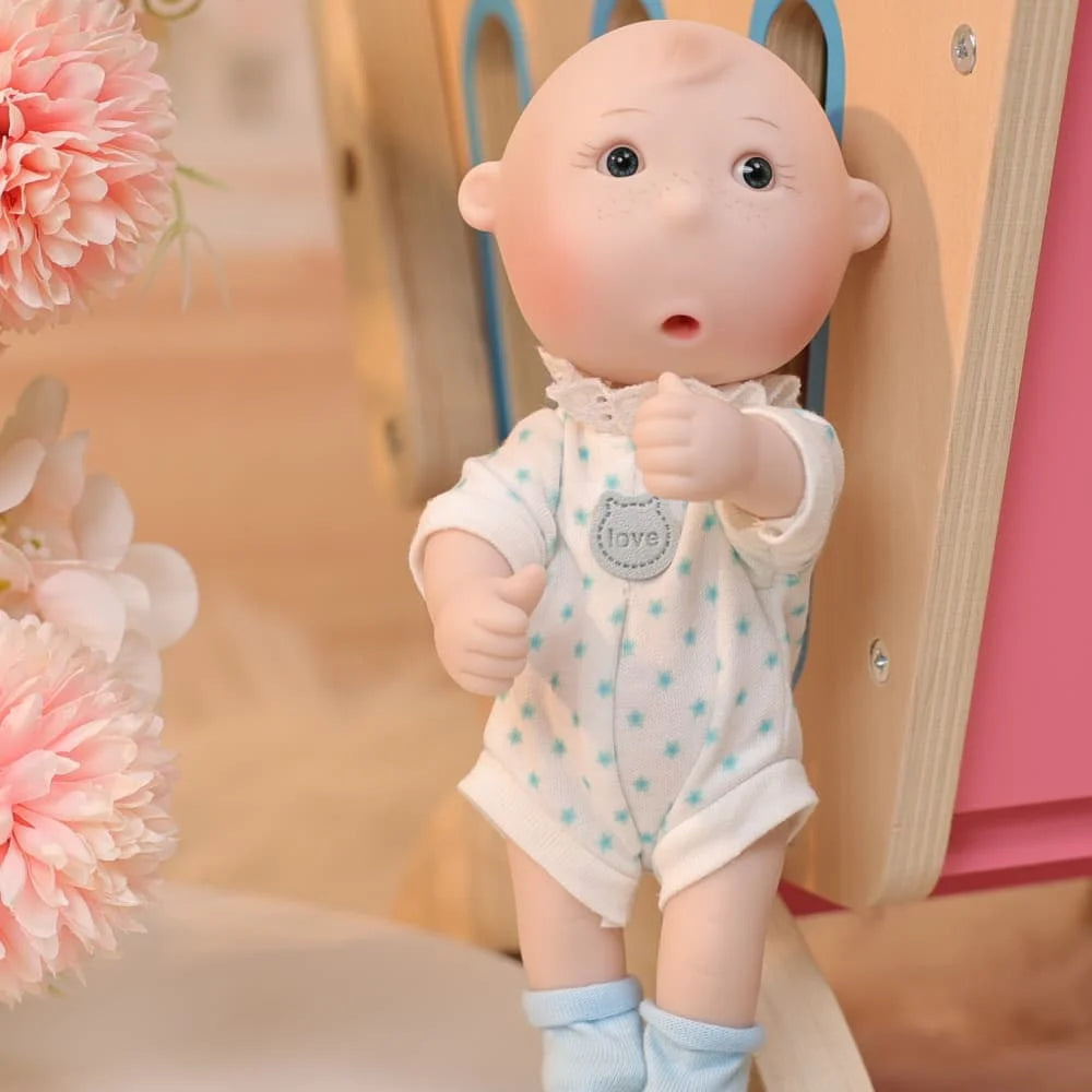 Cloveray Soft Vinyl Baby Boy Doll For Dramatic Play