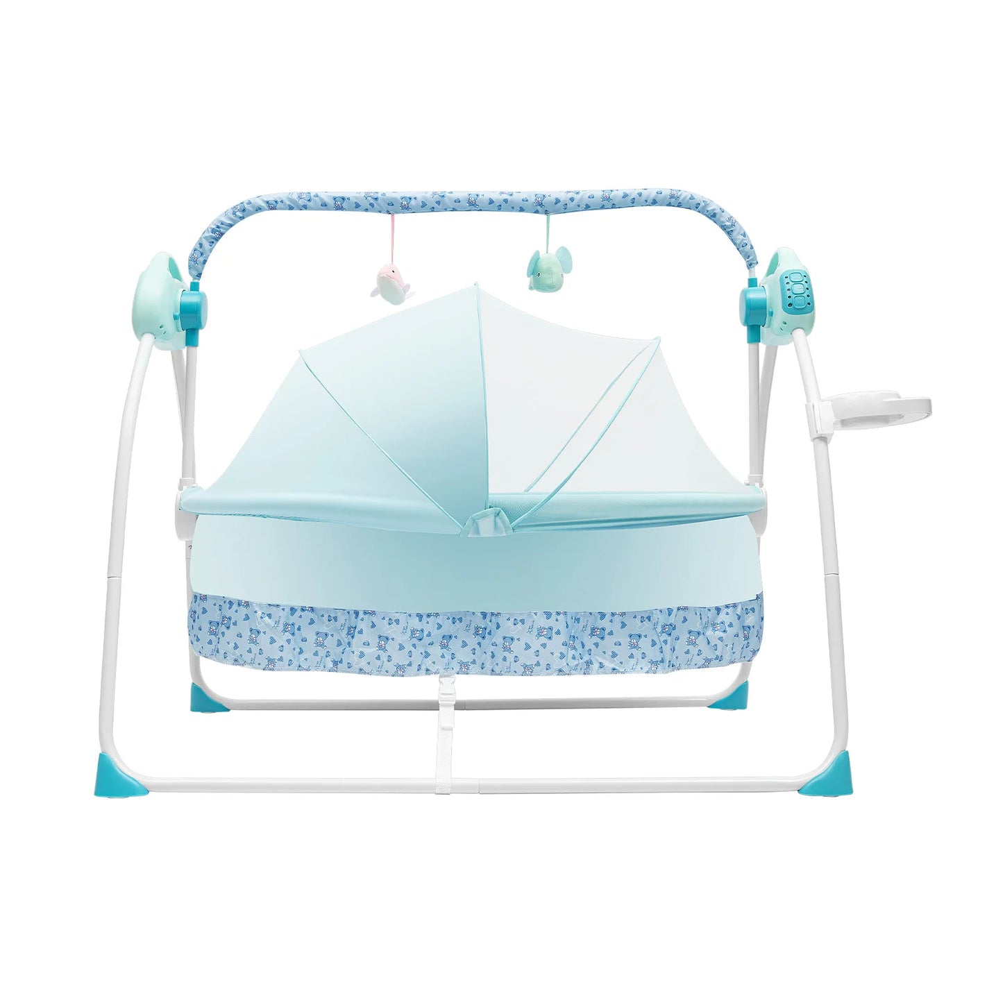 Cradle Swing For Baby with Auto Rocking, 5 Speeds, Bluetooth Music For Calming