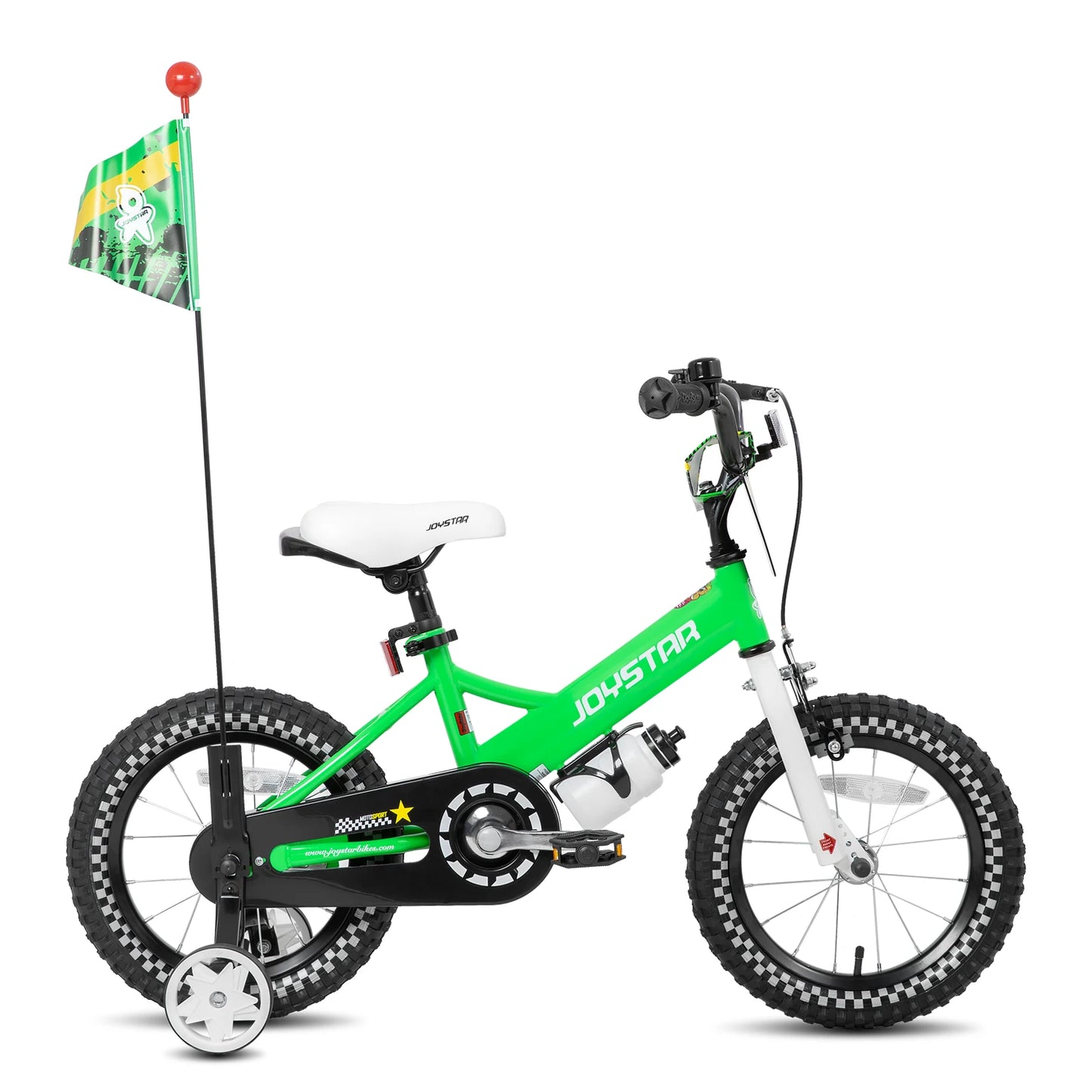 Girls Bike For Ages 2 To 7 With Doll Carrier, Streamers, Basket, Training Wheels